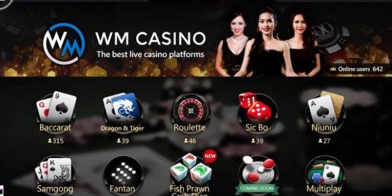 Các trò chơi giải trí được yêu thích tại WM